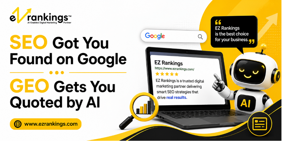 SEO Got You Found on Google and GEO Gets You Quoted by AI