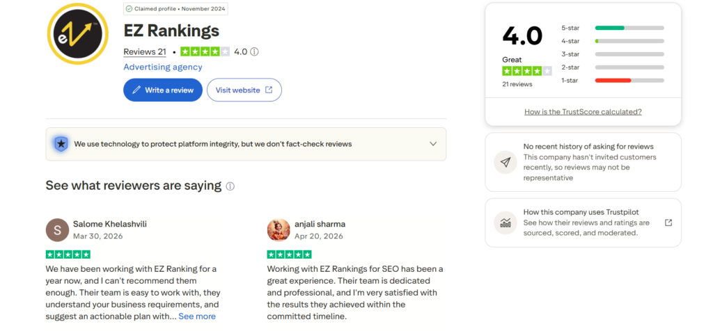 Reviews, Testimonials and Verifiable Social Proof - EZ Rankings